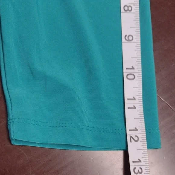 Lauren Ralph Lauren Asymmetrical Ruched Cowl Neck Dress in Blue Green - Picture 11 of 15